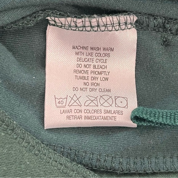 Vintage Elisabeth by Liz Claiborne Velour Elastic Waist Green Pull-on Pants Sz 2 - Picture 7 of 8